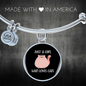 Girl Who Loves Cute Cats Bracelet Stainless Steel or 18k Gold Circle Bangle-Express Your Love Gifts