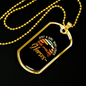 Girl Who Loves Horses Horse Necklace Stainless Steel or 18k Gold Dog Tag 24" Chain-Express Your Love Gifts