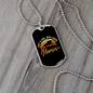 Girl Who Loves Horses Horse Necklace Stainless Steel or 18k Gold Dog Tag 24" Chain-Express Your Love Gifts