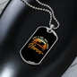 Girl Who Loves Horses Horse Necklace Stainless Steel or 18k Gold Dog Tag 24" Chain-Express Your Love Gifts