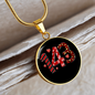Girlfriend Gift 143 I Love You Circle Necklace Stainless Steel or 18k Gold 18-22-Express Your Love Gifts