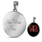 Girlfriend Gift 143 I Love You Circle Necklace Stainless Steel or 18k Gold 18-22-Express Your Love Gifts