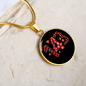 Girlfriend Gift 143 I Love You Circle Necklace Stainless Steel or 18k Gold 18-22-Express Your Love Gifts