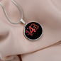 Girlfriend Gift 143 I Love You Circle Necklace Stainless Steel or 18k Gold 18-22-Express Your Love Gifts
