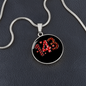 Girlfriend Gift 143 I Love You Circle Necklace Stainless Steel or 18k Gold 18-22-Express Your Love Gifts