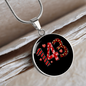 Girlfriend Gift 143 I Love You Circle Necklace Stainless Steel or 18k Gold 18-22-Express Your Love Gifts