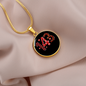 Girlfriend Gift 143 I Love You Circle Necklace Stainless Steel or 18k Gold 18-22-Express Your Love Gifts