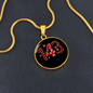 Girlfriend Gift 143 I Love You Circle Necklace Stainless Steel or 18k Gold 18-22-Express Your Love Gifts