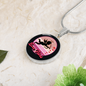 Girlfriend Gift Cupid Love Vibes Circle Necklace Stainless Steel or 18k Gold 18-22-Express Your Love Gifts