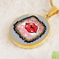 Girlfriend Gift Gimme Some Sugar Circle Necklace Stainless Steel or 18k Gold 18-22-Express Your Love Gifts