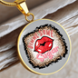 Girlfriend Gift Gimme Some Sugar Circle Necklace Stainless Steel or 18k Gold 18-22-Express Your Love Gifts
