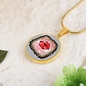 Girlfriend Gift Gimme Some Sugar Circle Necklace Stainless Steel or 18k Gold 18-22-Express Your Love Gifts