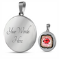 Girlfriend Gift Gimme Some Sugar Circle Necklace Stainless Steel or 18k Gold 18-22-Express Your Love Gifts