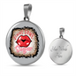 Girlfriend Gift Gimme Some Sugar Circle Necklace Stainless Steel or 18k Gold 18-22-Express Your Love Gifts