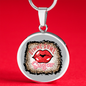 Girlfriend Gift Gimme Some Sugar Circle Necklace Stainless Steel or 18k Gold 18-22-Express Your Love Gifts