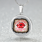 Girlfriend Gift Gimme Some Sugar Circle Necklace Stainless Steel or 18k Gold 18-22-Express Your Love Gifts