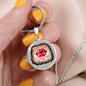 Girlfriend Gift Gimme Some Sugar Circle Necklace Stainless Steel or 18k Gold 18-22-Express Your Love Gifts