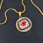 Girlfriend Gift Gimme Some Sugar Circle Necklace Stainless Steel or 18k Gold 18-22-Express Your Love Gifts