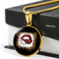 Girlfriend Gift Hello Gorgeous Circle Necklace Stainless Steel or 18k Gold 18-22-Express Your Love Gifts
