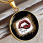 Girlfriend Gift Hello Gorgeous Circle Necklace Stainless Steel or 18k Gold 18-22-Express Your Love Gifts
