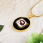 Girlfriend Gift Hello Gorgeous Circle Necklace Stainless Steel or 18k Gold 18-22-Express Your Love Gifts