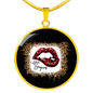 Girlfriend Gift Hello Gorgeous Circle Necklace Stainless Steel or 18k Gold 18-22-Express Your Love Gifts