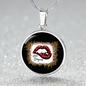 Girlfriend Gift Hello Gorgeous Circle Necklace Stainless Steel or 18k Gold 18-22-Express Your Love Gifts