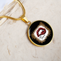 Girlfriend Gift Hello Gorgeous Circle Necklace Stainless Steel or 18k Gold 18-22-Express Your Love Gifts