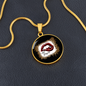 Girlfriend Gift Hello Gorgeous Circle Necklace Stainless Steel or 18k Gold 18-22-Express Your Love Gifts