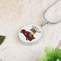 Girlfriend Gift Loads of Love Circle Necklace Stainless Steel or 18k Gold 18-22"-Express Your Love Gifts