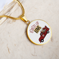 Girlfriend Gift Loads of Love Circle Necklace Stainless Steel or 18k Gold 18-22"-Express Your Love Gifts