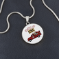 Girlfriend Gift Loads of Love Circle Necklace Stainless Steel or 18k Gold 18-22"-Express Your Love Gifts