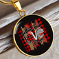 Girlfriend Gift Love for Ya Circle Necklace Stainless Steel or 18k Gold 18-22-Express Your Love Gifts