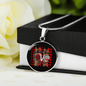 Girlfriend Gift Love for Ya Circle Necklace Stainless Steel or 18k Gold 18-22-Express Your Love Gifts