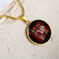Girlfriend Gift Love for Ya Circle Necklace Stainless Steel or 18k Gold 18-22-Express Your Love Gifts