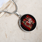 Girlfriend Gift Love for Ya Circle Necklace Stainless Steel or 18k Gold 18-22-Express Your Love Gifts