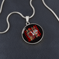 Girlfriend Gift Love for Ya Circle Necklace Stainless Steel or 18k Gold 18-22-Express Your Love Gifts