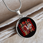 Girlfriend Gift Love for Ya Circle Necklace Stainless Steel or 18k Gold 18-22-Express Your Love Gifts