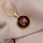 Girlfriend Gift Love for Ya Circle Necklace Stainless Steel or 18k Gold 18-22-Express Your Love Gifts
