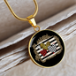 Girlfriend Gift Love Hearts Circle Necklace Stainless Steel or 18k Gold 18-22-Express Your Love Gifts