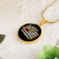 Girlfriend Gift Love Hearts Circle Necklace Stainless Steel or 18k Gold 18-22-Express Your Love Gifts
