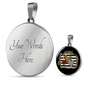 Girlfriend Gift Love Hearts Circle Necklace Stainless Steel or 18k Gold 18-22-Express Your Love Gifts