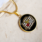 Girlfriend Gift Love Hearts Circle Necklace Stainless Steel or 18k Gold 18-22-Express Your Love Gifts