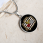 Girlfriend Gift Love Hearts Circle Necklace Stainless Steel or 18k Gold 18-22-Express Your Love Gifts