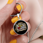 Girlfriend Gift Love Hearts Circle Necklace Stainless Steel or 18k Gold 18-22-Express Your Love Gifts