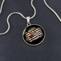 Girlfriend Gift Love Hearts Circle Necklace Stainless Steel or 18k Gold 18-22-Express Your Love Gifts