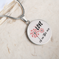 Girlfriend Gift Love in the Air Circle Necklace Stainless Steel or 18k Gold 18-22-Express Your Love Gifts