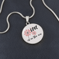 Girlfriend Gift Love in the Air Circle Necklace Stainless Steel or 18k Gold 18-22-Express Your Love Gifts