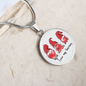 Girlfriend Gift Love My Gnomies Circle Necklace Stainless Steel or 18k Gold 18-22-Express Your Love Gifts
