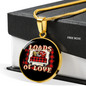 Girlfriend Gift Truck Loads of Love Circle Necklace Stainless Steel or 18k Gold 18-22-Express Your Love Gifts